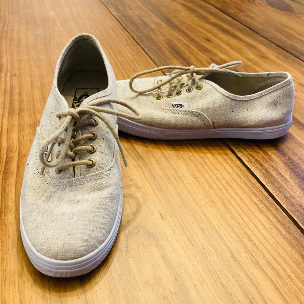 Vans Authentic Confetti Speckle Linen Canvas Sneakers